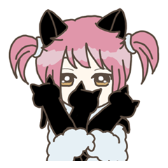 今日の返信。黒猫女子編