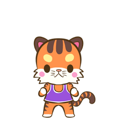 いたずらな猫と友達