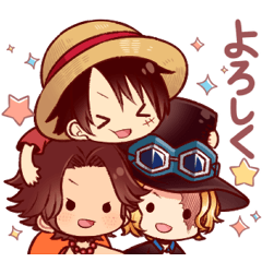 ONE PIECE【毎日使えるスタンプ】参
