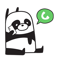 眠そうなパンダ