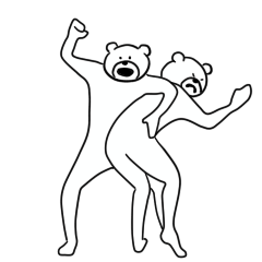 けたたましく動くクマ3