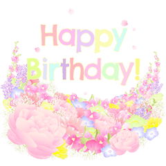 飛び出す! お祝い事!母の日!父の日!お花畑