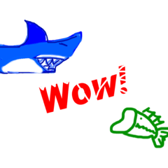 ブラックバス Cutie Black bass stamps