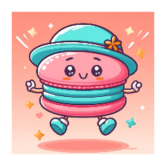 マカロンのキャラクターシリーズです。