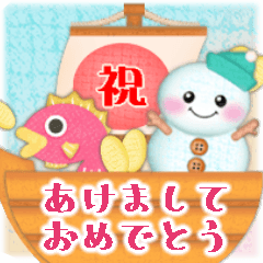 毎年使える♡年末年始&お正月/雪だるま2