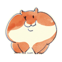 とりあえず送るハムスターのスタンプ