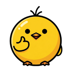 きいろのまんまるひよこ