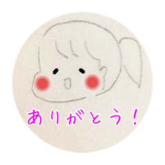 おんなのこの感情スタンプ