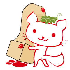 加美屋の「とんちキツネ」のスタンプです！