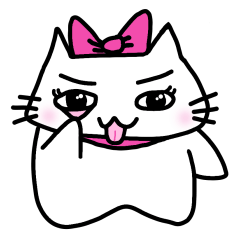 リボン音符ネコみーにゃん