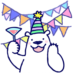 シロクマのごろうさんの挨拶と季節の行事。