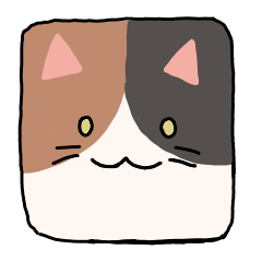 ラフなねこさんスタンプ