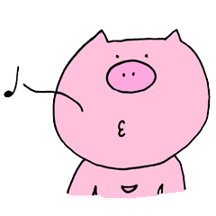 使えるブタさんスタンプ