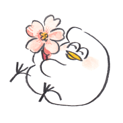 とりもちスタンプ お花見編