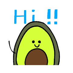 ステキなアボカドスタンプ