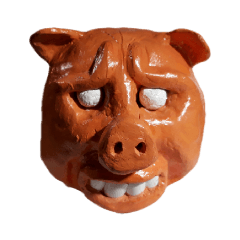 粘土ブタさん001