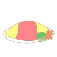 オムライスのスタンプ！