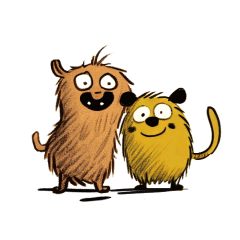 毛むくじゃらの友達