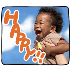 ベイビーの愉快な英語スタンプ