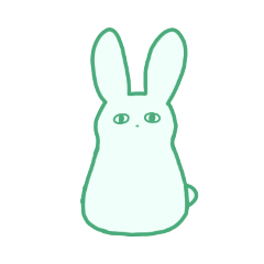毎日使える◎ぼんやりした瞳のうさぎ