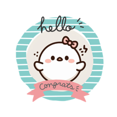 ゆるふわ白い小鳥たち