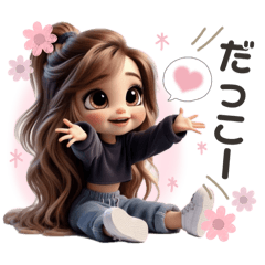 一言で返信！ 毎日使える女の子♡