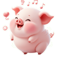 ぐうたらピンクのブタただ寝ていたいだけ