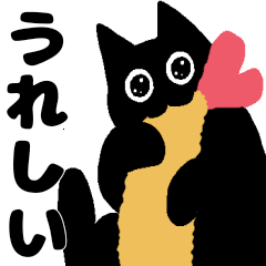 感情豊かな黒猫