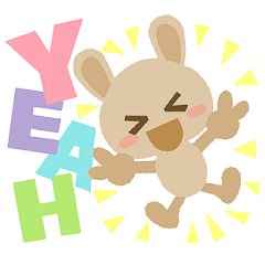 かいんのスタンプ　うさぎversion