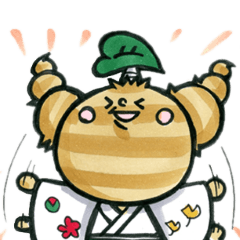 さと丸くん(奈義町特産農産物キャラクター)