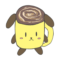 コーヒーカップ犬