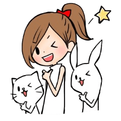 女の子のスタンプ 3