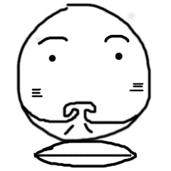 ちょっと変わった 人面月