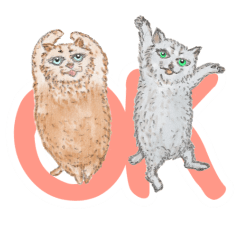 動物になって気持ちを伝えるスタンプ