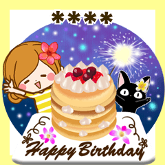 大人かわいい♪癒しの夏カスタムスタンプ