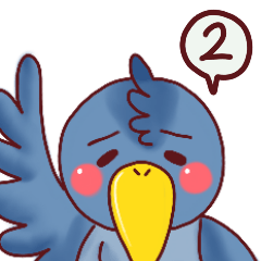 困り顔のハシビロコウ2