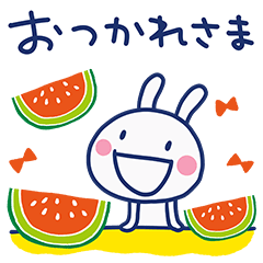 夏大好き☆ほぼ白うさぎ