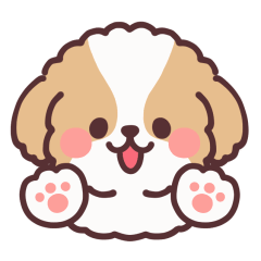 動く！ふわふわシーズー