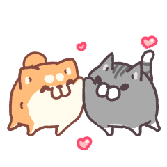 動くボンレス犬と猫　ふんわりタッチ