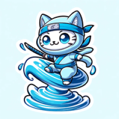 カラフルな忍者猫：6匹の仲間