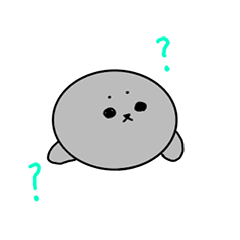 毎日使えるアザラシスタンプ