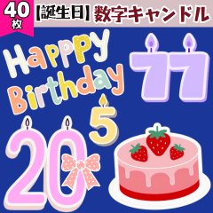 【誕生日】数字キャンドル