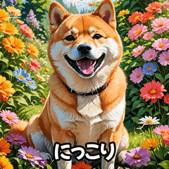 柴犬エクスプレススタンプ