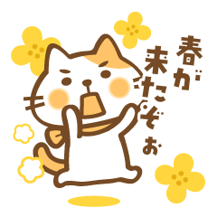 茶白トビ猫のねこ田さん ちょっぴり春版