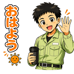 トラック運転手のための仕事スタンプ