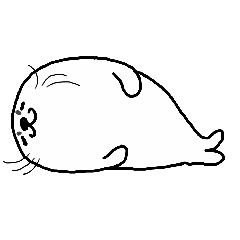 アザラシちゃんスタンプ