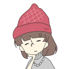 無表情じゃないゆるいスタンプ