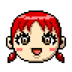 シンプルな女の子の顔