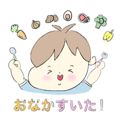 日常で使えるシンプルな赤ちゃんスタンプ