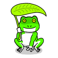 カエルのつカエルスタンプ